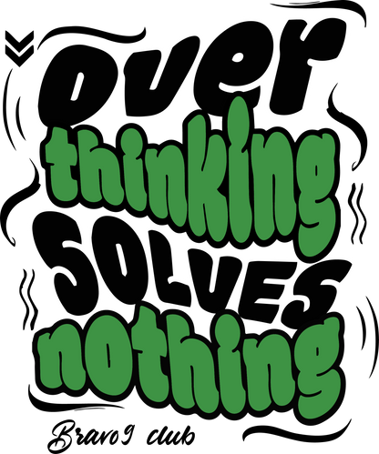 Camiseta Oversized Brav-03 Over Thinking... Chumbo