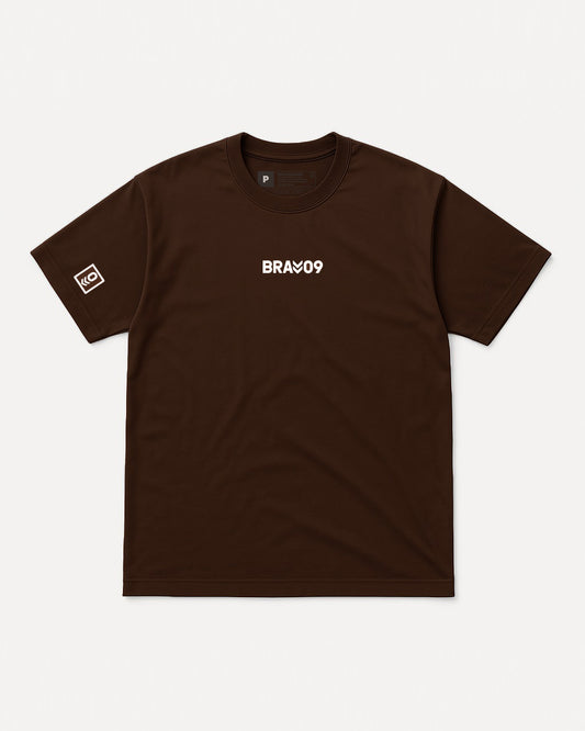 Camiseta oversized Brav-01 Marrom